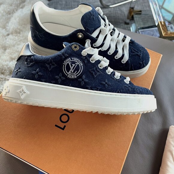 Louis Vuitton Time Out Sneaker Denim - Picture 1 of 14